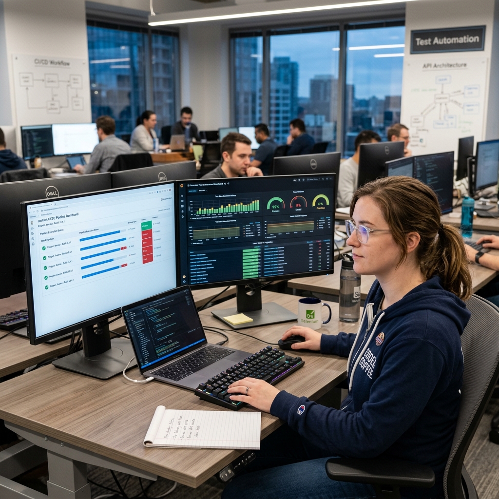 Test Automation Bootcamp bootcamp - students learning software development